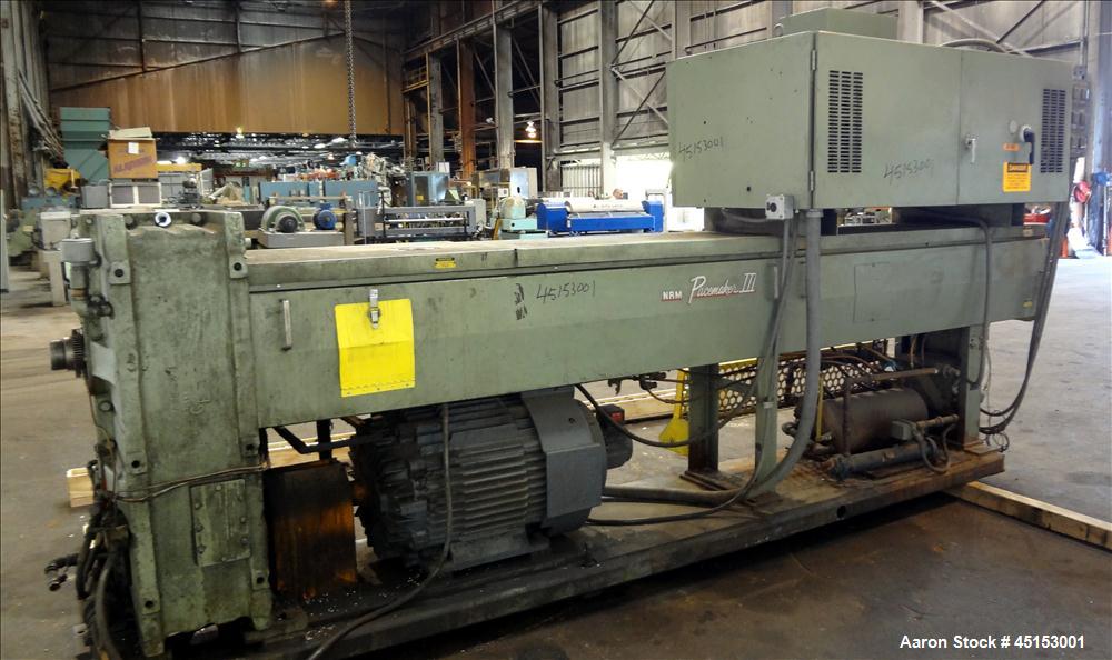 Used NRM Pacemaker III 4-1/2" Single Screw Extruder
