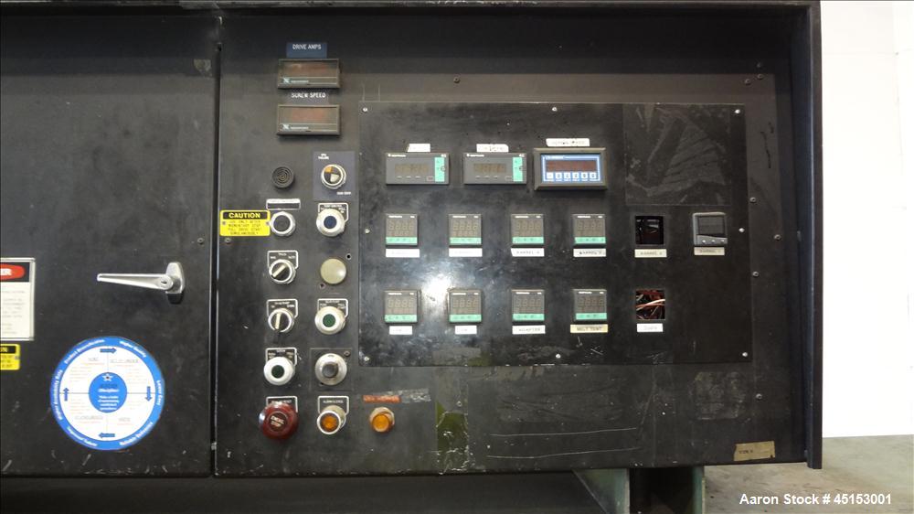 Used NRM Pacemaker III 4-1/2" Single Screw Extruder