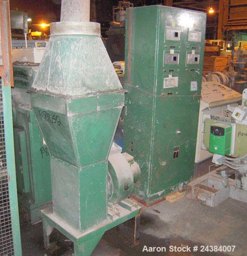 Used- NRM/Bridge 4-1/2" single screw extruder, 30:1 L/D ratio. 6 zone, non-vented barrel. Electrically heated, water cooled ...