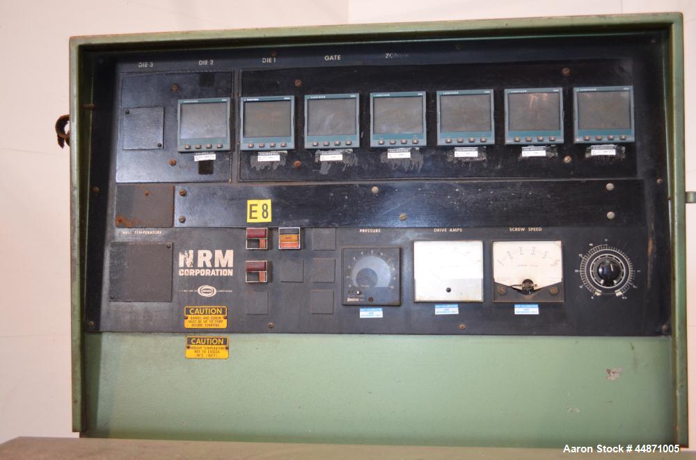 Used NRM Pacemaker III 2-1/2" Single Screw Extruder, Model 2.5-PMIIII-24.1