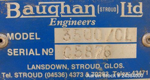 Used- Baughan Stroud 1" Diameter Single Screw Extruder, Model 3500/CL. Approximately 24:1 L/D ratio. 3 zone non-vented barre...