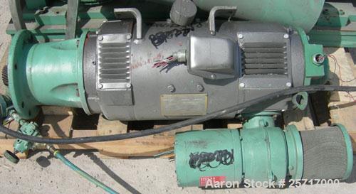Used: 1-1/2" single screw co-extruder, driven by a 10 hp DC gearmotor and a control panel with an Emerson electrostat drive. Reportedly built 1989.
