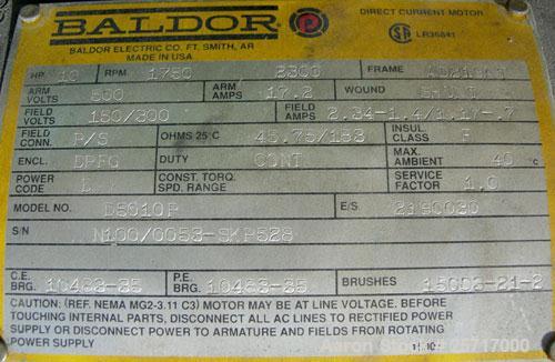 Used: 1-1/2" single screw co-extruder, driven by a 10 hp DC gearmotor and a control panel with an Emerson electrostat drive. Reportedly built 1989.