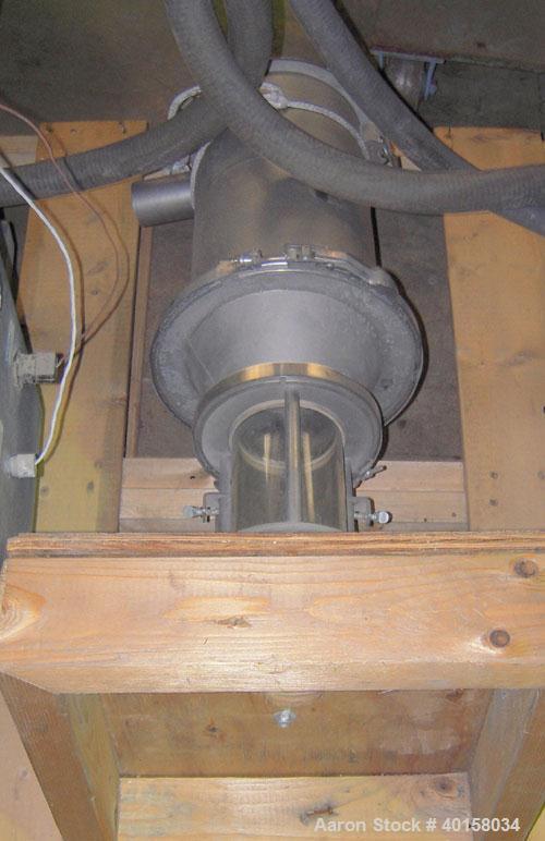 Used Akron 1 3/4" Single Screw Extruder, Model M-PAK175, approximately 24 to 1 L/D ratio. Electrically heated, air cooled 3 zone non-vented barrel. Water cooled feed throat with a lump breaker, no ho...