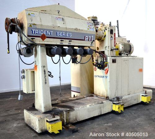 Used- PTI Processing Technologies 2-1/2” Trident Series Single Screw Extruder