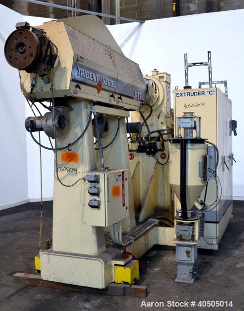 Used PTI Processing Technologies 3-1/2" Trident Series Single Screw Extruder