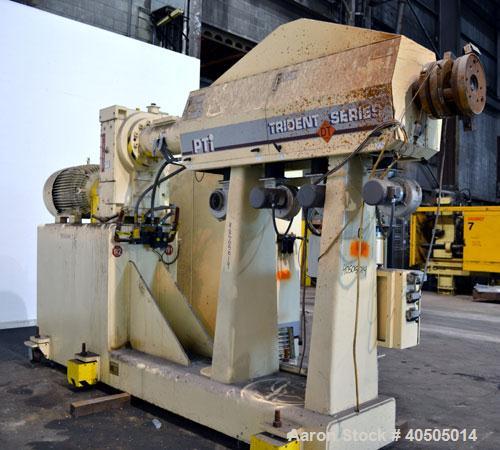 Used PTI Processing Technologies 3-1/2" Trident Series Single Screw Extruder