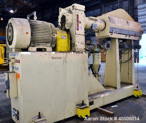 Used PTI Processing Technologies 3-1/2" Trident Series Single Screw Extruder