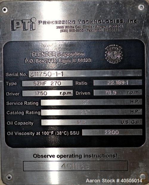 Used PTI Processing Technologies 3-1/2" Trident Series Single Screw Extruder