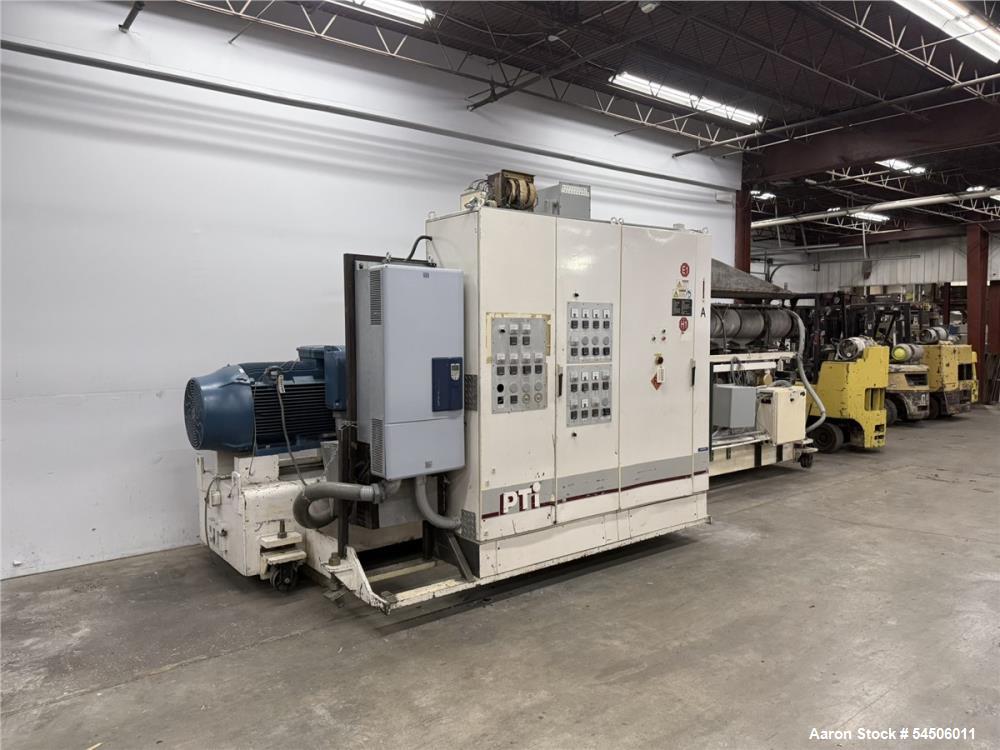 Used PTI 6000 6" Single Screw Extruder – 400 HP, 30:1 L/D, WEG Drive & Flender Gearbox
