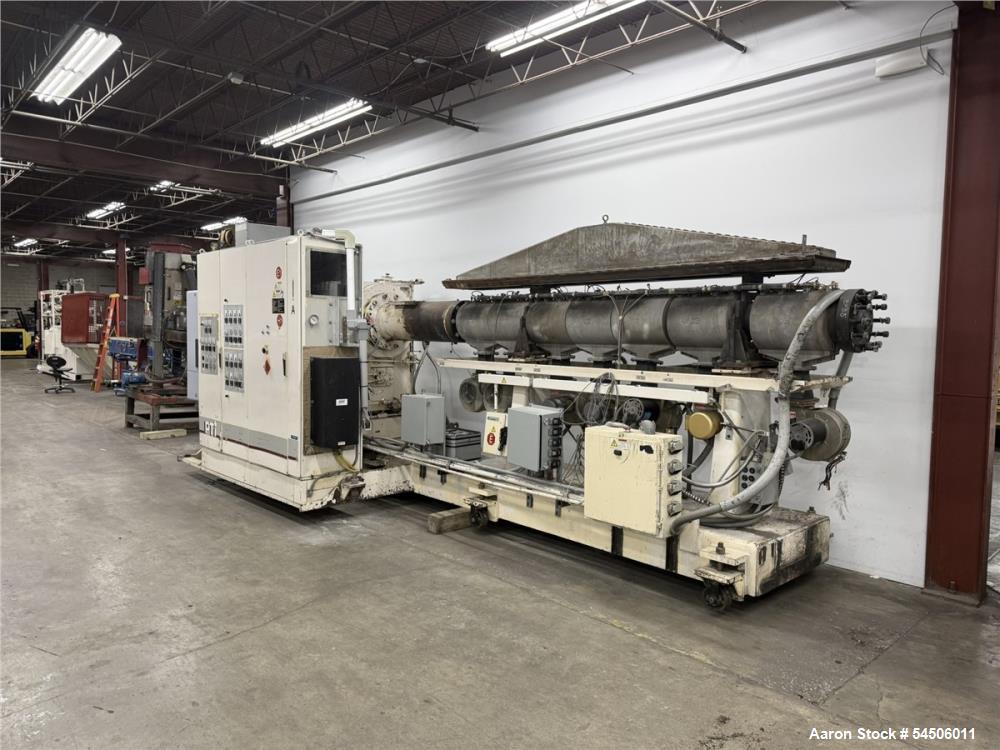 Used PTI 6000 6" Single Screw Extruder – 400 HP, 30:1 L/D, WEG Drive & Flender Gearbox