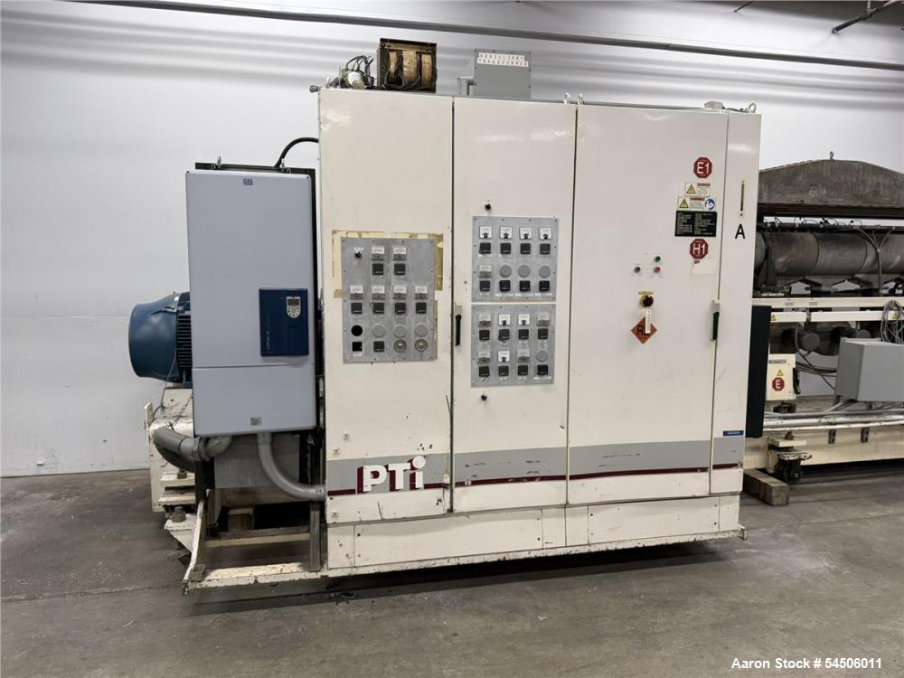 Used PTI 6000 6" Single Screw Extruder – 400 HP, 30:1 L/D, WEG Drive & Flender Gearbox