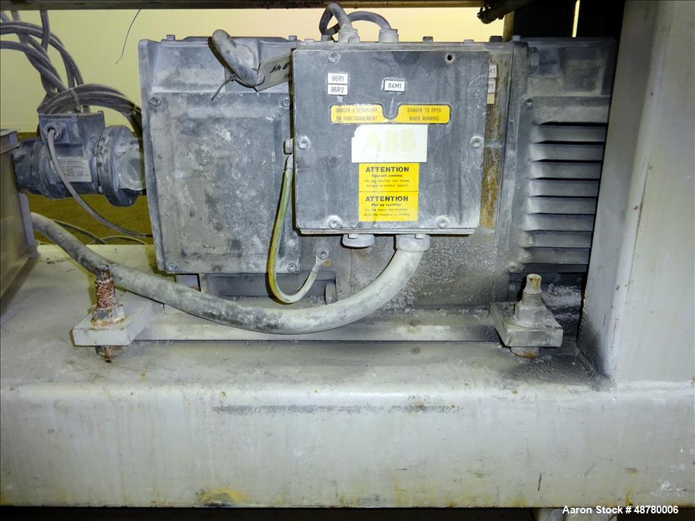Used Paul Muller Single Screw Extruder, Model Elek 45-36D, 45 mm (1.75") Diameter Screw, 36:1 L/D Ratio. Approximate 71" long x 42.5" center line height. (6) Barrel sections, electrically heated, wat...