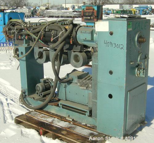 Used- Plastiprogram 2 1/2" Single Screw Extruder, Model RS65E, Type R1:25. Approximate 24:1 L/D ratio. Electically heated, a...