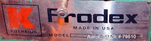 Used Prodex Extruder, 2 1/2" diameter, 30:1 L/D Ratio, Model TM2535U-30. Electrically heated and water cooled barrel. Side vented barrel.15.3:1 gearbox ratio with a model TM35 gearbox. Driven by a 75...