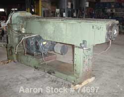 USED: Prodex 3-1/2" single screw extruder, model TM350-24. 24:1 L/D ratio. Non-vented 4 zone barrel, electrically heated, water cooled, with pump, tank and heat exchanger. Water cooled feed throat, n...