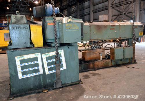 Used Sterling 6” Diameter Single Screw Extruder