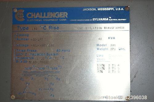 Used Sterling 6” Diameter Single Screw Extruder