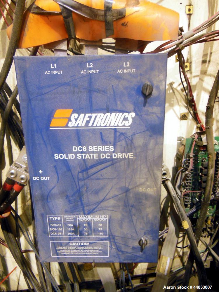 Used Sterling Extruder Corp. 3-1/2" Single Screw Lowboy Extruder. Approximately 30 to 1 L/D ratio. Electrically heated, water cooled 5 zone non-vented barrel with a pump, tank, and heat exchanger wat...