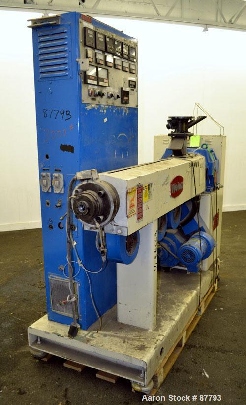 Used- Welex 2" Single Screw Extruder, Model 2-024:1 RHNV