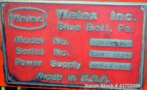 Used Welex 2" Diameter Single Screw Co-Extruder, Model 200-24:1-CCE4