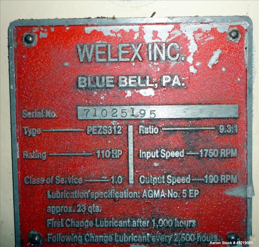 Used Welex 2-1/2" Single Screw Extruder, Model 250 24:1 RH