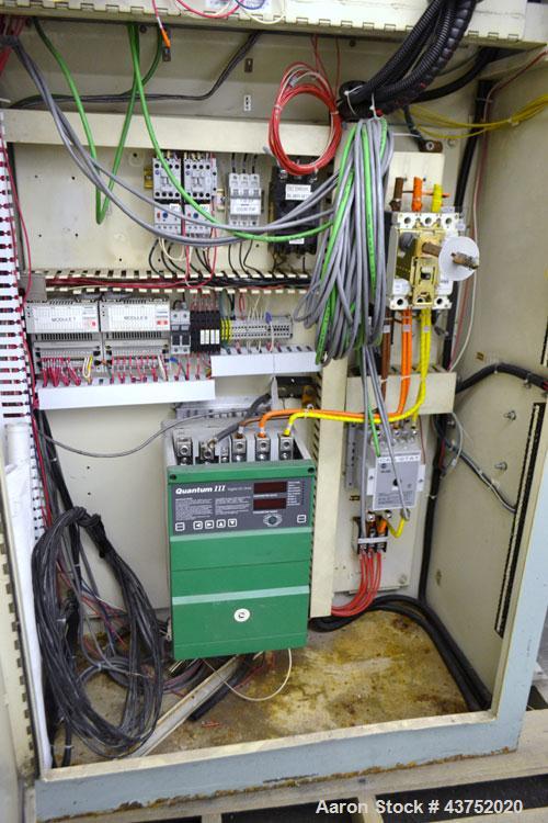 Used Welex 2-1/2" Single Screw Extruder. Approximate 30 to 1 L/D ratio. Non-vented 4 zone barrel, electrically heated, water cooled with closed loop system. Water cooled feed throat with hopper. Appr...