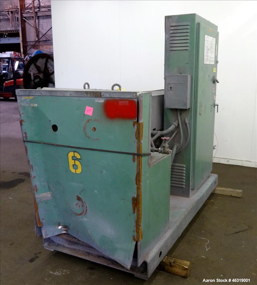 Used Welex 2-1/2" Single Screw Extruder, Model 2.5A.C. Approximately 24 to 1 L/D ratio. Electrically heated, air cooled 3 zone non-vented barrel. Water cooled feed throat, no hopper. Approximately 41...