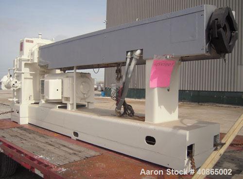 Used Welex 3-1/2" Single Screw Extruder, Model 35VA. Approximate 30:1 L/D ratio, 5 zone non-vented barrel, electrically heated, water cooled with closed loop system with pump, tank, and heat exchange...