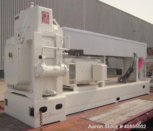 Used Welex 3-1/2" Single Screw Extruder, Model 35VA. Approximate 30:1 L/D ratio, 5 zone non-vented barrel, electrically heated, water cooled with closed loop system with pump, tank, and heat exchange...