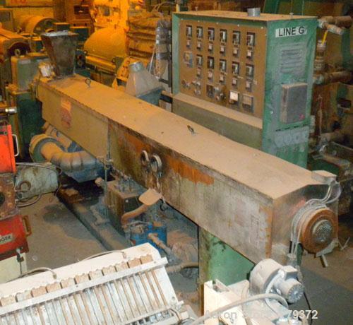 Used Welex 4.5" Single Screw Extruder, Model 450 36:1 LHSV