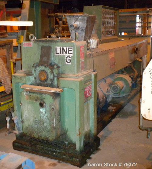 Used Welex 4.5" Single Screw Extruder, Model 450 36:1 LHSV