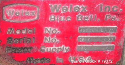 Used Welex 4.5" Single Screw Extruder, Model 450 36:1 LHSV