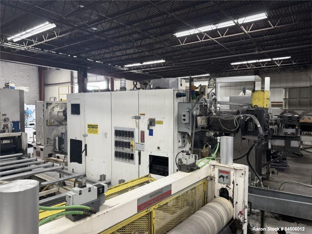 Used Welex 6.0 30D 6" Single Screw Extruder – 500 HP, 30:1 L/D, Vented Barrel with Dynisco Hydraulic Screen Changer