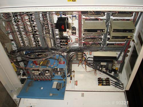 Used Wilmington-Sterling 6" Single Screw Extruder, Model 6-1/2, Approximate 30:1 L/D ratio. Electrically heated, water cooled 10 zone non-vented barrel with closed loop system with pump, tank and hea...