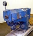 Used Berlyn 1-1/2” Single Screw Extruder. Approximate 30 to 1 L/D ratio. Electrically heated, air cooled 4 zone side vented barrel. Water cooled feed throat, no hopper, approximate 38-1/2” centerline...