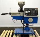 Used Betol Machinery 25mm (0.98’’) Single Screw Co-Extruder, Model 2520J, Serial# A5335. Approximate 24 to 1 L/D ratio. Electrically heated, air cooled 3 zone non-vented barrel, approximate 40