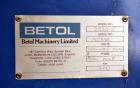 Used Betol Machinery 25mm (0.98’’) Single Screw Co-Extruder, Model 2520J, Serial# A5335. Approximate 24 to 1 L/D ratio. Electrically heated, air cooled 3 zone non-vented barrel, approximate 40
