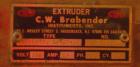 USED- Brabender Instrumentss Single Screw Extruder, 3/4