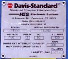 Used Davis-Standard 165mm Single Screw Extruder, Model 165MM-60TPIH. Approximate 30 to 1 L/D ratio, 6 zones electrically heated, water cooled non-vented barrel, water cooled feed throat with magnet a...
