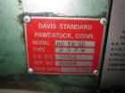 Used Davis Standard 6” Single Screw Extruder, Model 60IN60TPIH. Approximately 24 to 1 L/D ratio. Electrically heated, water cooled 5 zone non-vented barrel, with tank, heat exchanger, and pump. Water...