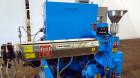 Used Davis Standard 1-1/2” Single Screw Extruder, Model DS15H, Type DSPA. SO# 76499. Approximate 30 to 1 L/D ratio. Driven by a 10hp motor thru a reducer, HP capacity 24, service factor 1.25, ratio 1...