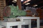 USED: Macchi 60mm single screw extruder, type K8UT-TR. Driven by a 74.5 kW motor. Includes 2 dose units. Excludes control panel.
