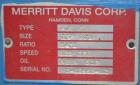 Used Merritt Davis 1-1/2” Single Screw, Model A/C MX. Approximate 24 to 1 L/D ratio. Electrically heated, air cooled 4 zone non-vented barrel, approximate 42