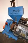 Used Merritt Davis ¾” Pedestal Mounted Single Screw Co-Extruder. Approximate 24 to 1 L/D ratio. Electrically heated, air cooled 3 zone non-vented barrel. Water cooled feed throat with hopper. Driven ...