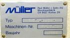 Used Paul Muller single screw extruder, type ELEK 60-36D. 2.34