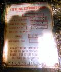 Used Sterling Extruder Corp. 3-1/2