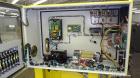 Used Wayne Machine & Die 1” Single Screw Extruder, Model Table Top. Approximately 20 to 1 L/D ratio. Electrically heated, air cooled 2 zone non-vented barrel. Water cooled feed throat, no hopper. Dri...