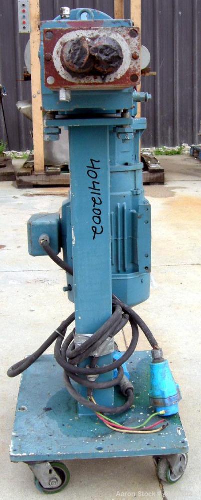 Used Krupp Werner Pfleiderer 58mm twin screw side feeder, model ZS-B58. (2) 2.2" (52mm) side by side screws, top feed, no hopper. Driven by a 7.5 hp, 3/60/230/460 volt, 1770 rpm gearmotor, ratio 6.7 ...