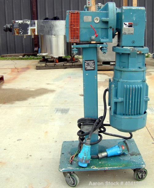 Used Krupp Werner Pfleiderer 58mm twin screw side feeder, model ZS-B58. (2) 2.2" (52mm) side by side screws, top feed, no hopper. Driven by a 7.5 hp, 3/60/230/460 volt, 1770 rpm gearmotor, ratio 6.7 ...